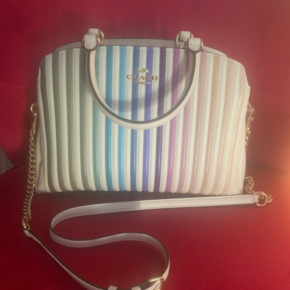 Coach Lillie Quilted leather satchel crossbody